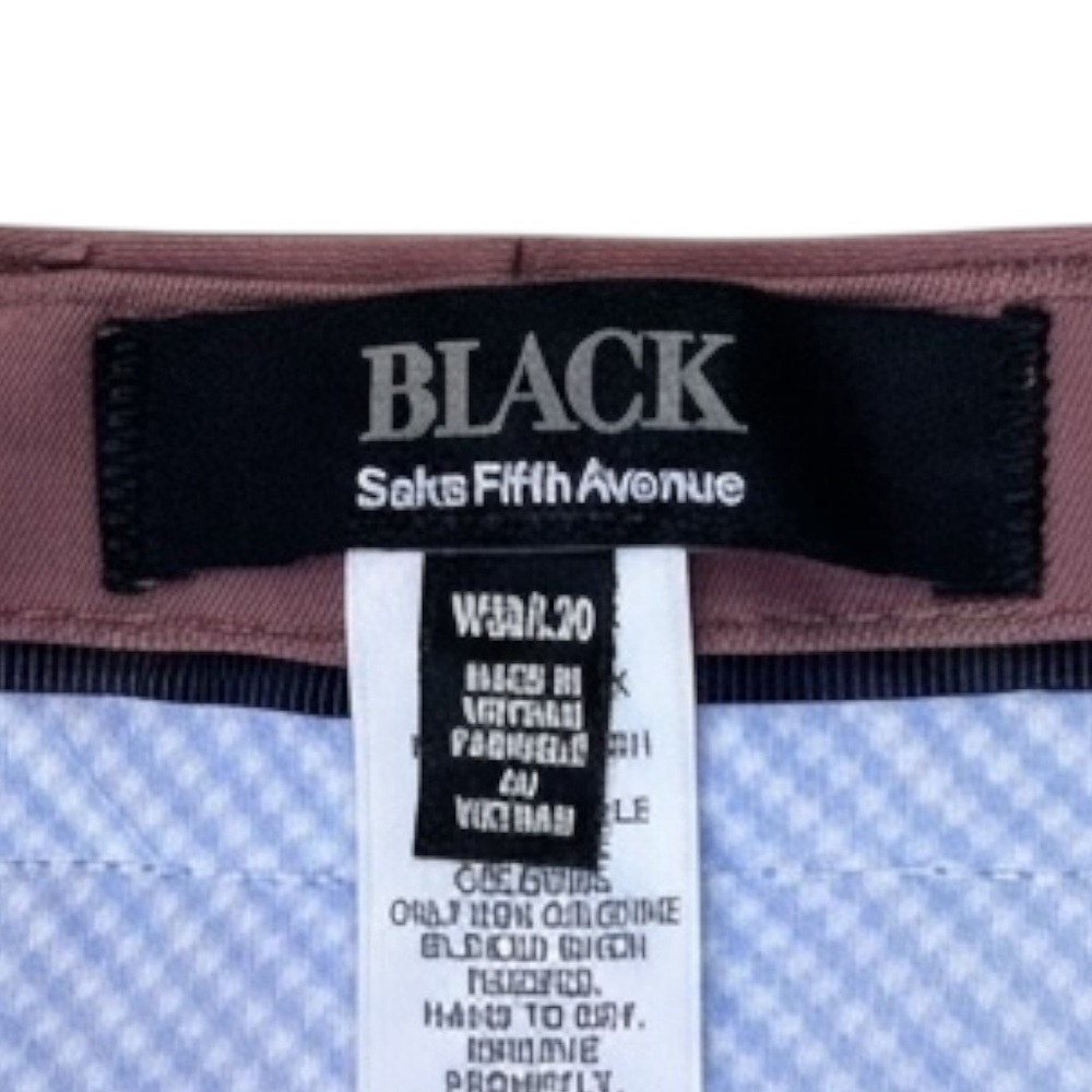 👖 Black Label Saks Fifth Avenue Men’s Dress Pants | Mauve | Size 34x30 - Picture 5 of 5
